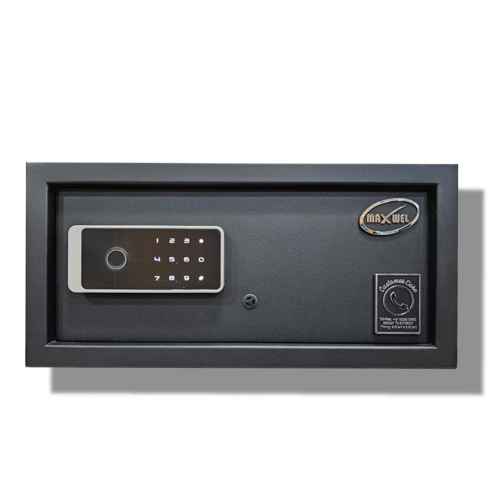 Maxwel matte black biometric electronic safe